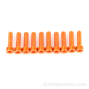 Anodized M3 Aluminium Hexagon Socket Cap Screw